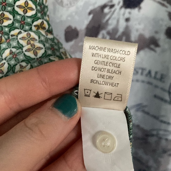 Max Studio Green Pull On A-Line Midi Skirt - Picture 8 of 8